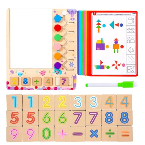 Assoziationsspiel, Mathematisches Spielzeug zum Zählen der Finger - Mathematische Zahlenspiele aus Holz | Bunte Holzzählspielzeug, Lernblöcke Mathematik Lernen für Spiel Assoziationsspiel, Mathematisches Spielzeug zum Zählen der Finger - Mathematische Zahlenspiele aus Holz | Bunte Holzzählspielzeug, Lernblöcke Mathematik Lernen für Spiel von Generic