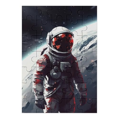 Astronaut - 1000 Teile Puzzle – - Hochauflösendes - Gelegenheitsspiel – 1000 Teile Holzpuzzle 35 von Generic