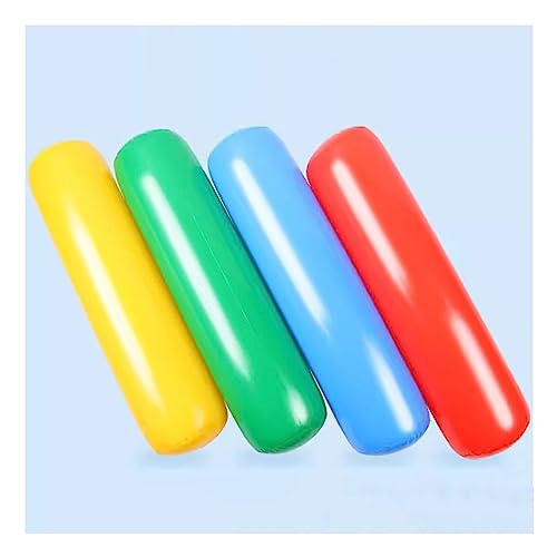 Aufblasartikel Verdickter PVC Aufblasbarer Hammer for Kinder, Aufblasbarer Stab for Agiles Krafttraining for Kinder, for Partygärten Und Kindergartenspielzeug (Color : Blue/5pcs, Size : 60cm) von Generic