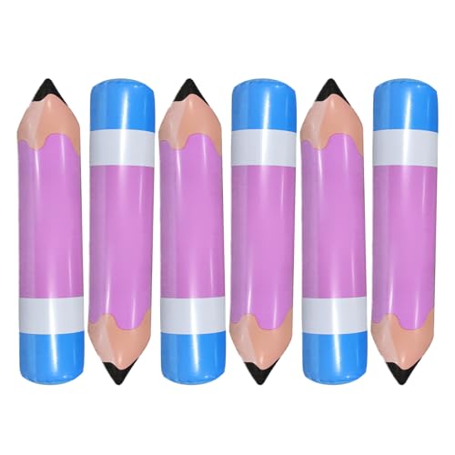 Aufblasbare Buntstifte | 6PCS Giant Bencil Ballon für die Schulbilder - Kinderpartyballons Große aufblasbare Stifte für Klassenzimmerdekor, Garten, Zimmer, Geburtstagsfeier. Aufblasbare Buntstifte | 6PCS Giant Bencil Ballon für die Schulbilder - Kinderpartyballons Große aufblasbare Stifte für Klassenzimmerdekor, Garten, Zimmer, Geburtstagsfeier. von Generic