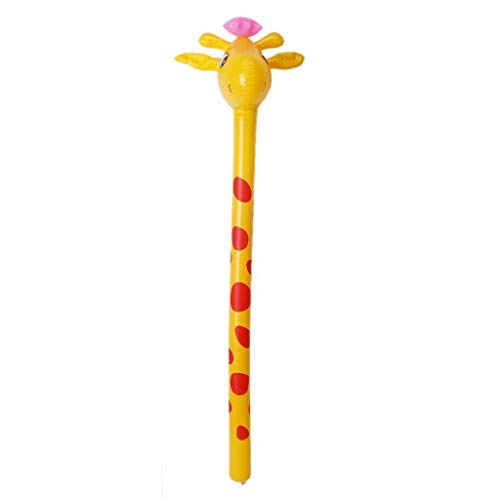 Aufblasbare Giraffe Stick Spielzeug Mitbringsel 122Cm Für 3 Jahre Oben - Gelb Und Rot Zuverlässige Qualität Professionell und attraktiv von Generic