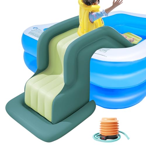 Aufblasbare Poolfolien Für Kinder Pool Aufblasbare Kinder Wasserrutsche Schwimmspielzeug Erwachsener Pool Slide Up von Generic