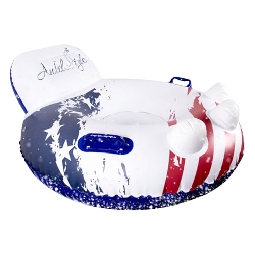 Aufblasbarer Schneeschlauch – 47-Zoll-Schlitten-Spielzeug, strapazierfähiger Winter-Schwimmer, Outdoor-Schneeschlauch für Kinder, Erwachsene, Größenabenteuer von Generic