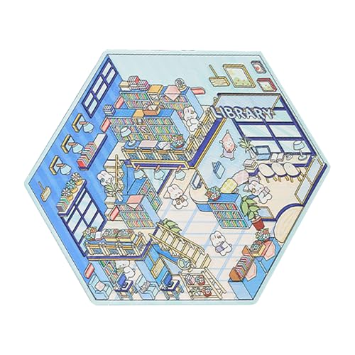 Aufkleber für Häuser, Cartoon-Szene, visuelles Stapeln des Hauses, 3D-Miniatur-Landschafts-Sticker für Kinder, Mädchen, Kinder, Familie von Generic