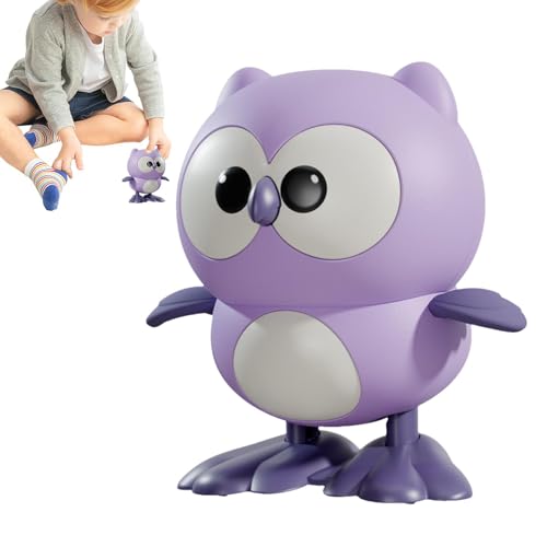 Aufziehbares Haustierspielzeug, Aufziehspielzeug für Kinder, Spazierspielzeug mit mechanischer Eule, buntes Vogelspielzeug für und Mädchen, Spielzeug für Tiere von Generic