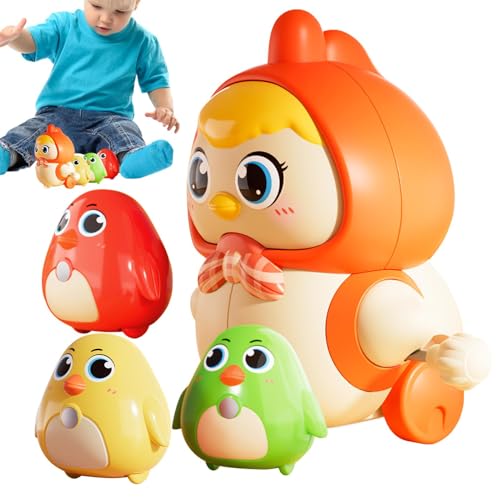 Aufziehbares Hühnerspielzeug, aufziehbares Spielzeug | Niedliches Spielzeug mit laufendem Huhn, kriechendes Spielzeug für Kinder, springendes Huhnspielzeug, Osterstrümpfe, Spielzeug von Generic