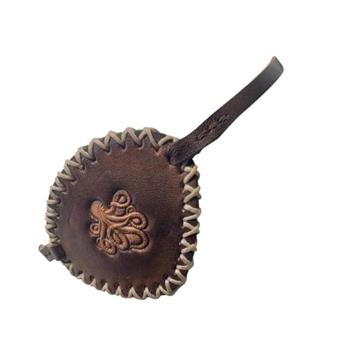 Augenklappe für Erwachsene und Kinder, Piratenaugen für Erwachsene, Aufnäher für elegantes Kleid, Retro-Patch aus PU-Leder | Kostüm aus Totenkopf und gekreuzten Beinen von Generic