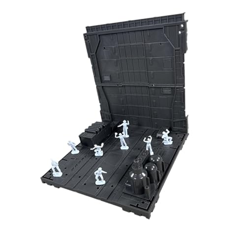 Ausstellungssockel für Figuren und Schlachtdekoration, Aufbewahrungsplattform, Modellvitrine, Modellbau, Garagenmodell, zum Zusammenbauen, geeignet für den Stil B von Generic