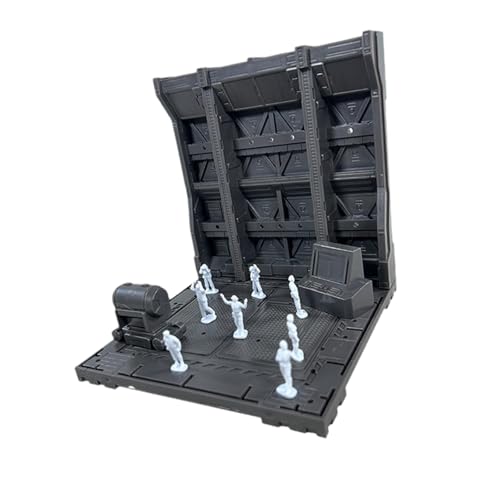 Ausstellungssockel für Figuren und Schlachtdekoration, Aufbewahrungsplattform, Modellvitrine, Modellbau, Garagenmodell, zum Zusammenbauen, geeignet für den Stil C von Generic