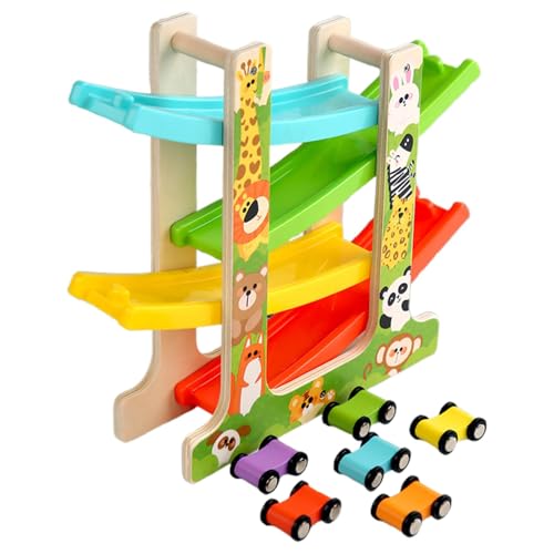 Auto Rampenspielzeug, Rennstrecke für Kleinkinder, Motorikfahrzeugspielzeug - Rennstrecken-Spielzeug, Motorik-Spielzeug, Rennstrecken-Spielzeug, Motorik-Spielsets für von Generic
