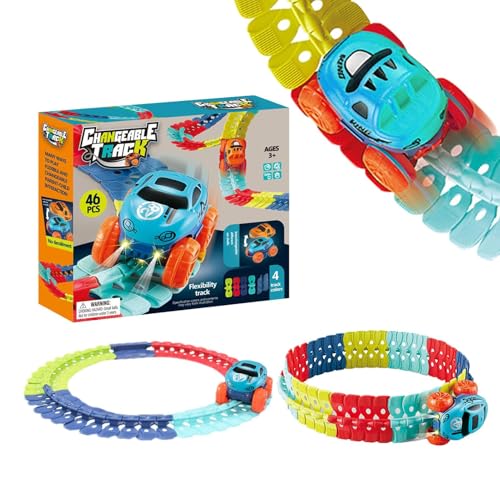 Auto-Strecken-Set für Kinder – Rennstrecken-Spielzeug, LED-Lichtauto | Lernspielzeug zum Selbermachen, elektrisches Spielzeug, Renn-Spielzeugauto-Set, Auto-Set für und Mädchen, Lernspielzeug fü Auto-Strecken-Set für Kinder – Rennstrecken-Spielzeug, LED-Lichtauto | Lernspielzeug zum Selbermachen, elektrisches Spielzeug, Renn-Spielzeugauto-Set, Auto-Set für und Mädchen, Lernspielzeug fü von Generic