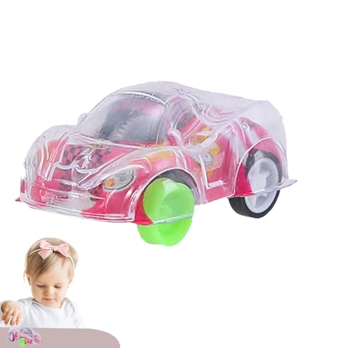 Auto zum Schieben und Gehen, Rückziehauto für Kinder | Reibungsbetriebenes Lernspielzeug, doppellagiges Design, Cartoon-Rückziehauto, Eiter-Trägheitsspielzeug von Generic