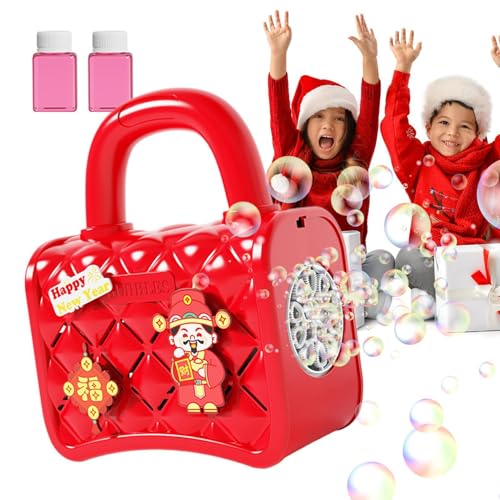 Automatische Bubble Machine Bubble Machine - Automatischer Batteriebetriebener Bubble Maker für Silvester | Tragbares Leuchtblasen-Spielzeug mit Musik für Capod Weihnachtsdekorationen Automatische Bubble Machine Bubble Machine - Automatischer Batteriebetriebener Bubble Maker für Silvester | Tragbares Leuchtblasen-Spielzeug mit Musik für Capod Weihnachtsdekorationen von Generic