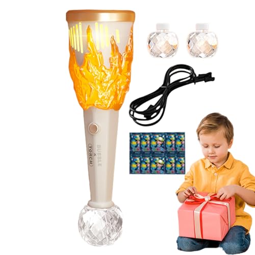 Automatische Seifenblasenmaschine – Taschenlampen-Seifenblasenstab, Musik-Spielzeug | Robuste Leuchtmaschine, tragbarer Seifenblasenmacher für Kleinkinder, Gartenspiele, Festgeschenke für Kinder Automatische Seifenblasenmaschine – Taschenlampen-Seifenblasenstab, Musik-Spielzeug | Robuste Leuchtmaschine, tragbarer Seifenblasenmacher für Kleinkinder, Gartenspiele, Festgeschenke für Kinder von Generic