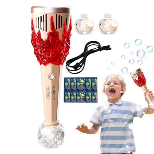 Automatische Seifenblasenmaschine – Taschenlampen-Seifenblasenstab, Musik-Spielzeug | Robuste Leuchtmaschine, tragbarer Seifenblasenmacher für Kleinkinder, Gartenspiele, Festgeschenke für Kinder Automatische Seifenblasenmaschine – Taschenlampen-Seifenblasenstab, Musik-Spielzeug | Robuste Leuchtmaschine, tragbarer Seifenblasenmacher für Kleinkinder, Gartenspiele, Festgeschenke für Kinder von Generic