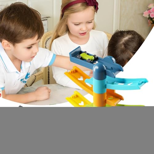 Autorennbahn | Rennbahn Set - Interaktive Rampen Spielwelt zur Motorik Förderung für Kinder ab 3 Jahren von Generic