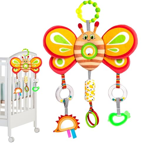 Autositz-Spielzeugstange, Cartoon Autositz Kinderwagen Spielzeug, Kreatives Spielzeug für Neugeborene, interaktives Plüschspielzeug für Neugeborene, Autositz, Bett im Alter von 0–3 Jahren von Generic