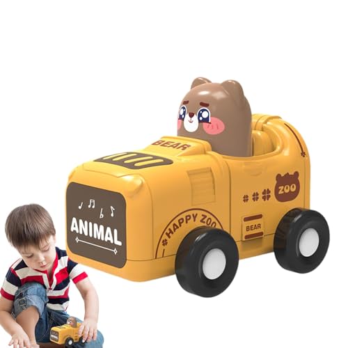 Autospielzeug für Tiere mit Trägheit, Press and Go Auto für Kleinkinder | Pushcar – Lernspielzeug für Tiere, Spielzeugauto mit Reibung Autospielzeug für Tiere mit Trägheit, Press and Go Auto für Kleinkinder | Pushcar – Lernspielzeug für Tiere, Spielzeugauto mit Reibung von Generic