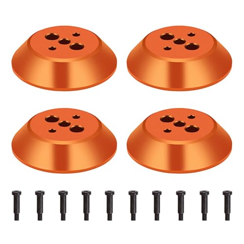 Avata 2 Motorabdeckungen aus Aluminiumlegierung, 4 Stück Motorabdeckkappen, kompatibel mit DJI Avata 2 Drohnenzubehör, wasserdicht, staubdicht, Motorabdeckungsschutz (Orange) von Generic