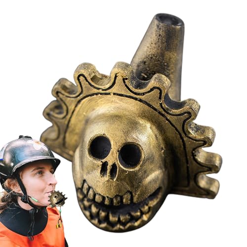 Aztekische Todespfeife – Halloween-Schreipfeife, Einzigartig Klingende Pfeife | Scray Klingende Azteken-Pfeife, Einzigartige Schreiende Aztekische Todespfeife, Totenkopf. Authentische Azteken-Pfeife M von Generic