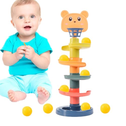 BALL FALL - Spielzeugspirale, rotierende Ballrampe | Pädagogisches Aktivitätsspiel, Stapeln und Werfen von Bällen, interaktives Spielzeug für Kleinkinder, Motorentwicklung, Spaß am Start E BALL FALL - Spielzeugspirale, rotierende Ballrampe | Pädagogisches Aktivitätsspiel, Stapeln und Werfen von Bällen, interaktives Spielzeug für Kleinkinder, Motorentwicklung, Spaß am Start E von Generic