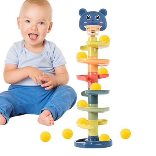 BALL FALL - Spielzeugspirale, rotierende Ballrampe | Pädagogisches Aktivitätsspiel, Stapeln und Werfen von Bällen, interaktives Spielzeug für Kleinkinder, Motorentwicklung, Spaß am Start E BALL FALL - Spielzeugspirale, rotierende Ballrampe | Pädagogisches Aktivitätsspiel, Stapeln und Werfen von Bällen, interaktives Spielzeug für Kleinkinder, Motorentwicklung, Spaß am Start E von Generic