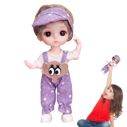 BJD Puppe - 16cm Puppe BJD Puppe 13 Gelenke bewegliche Puppe,BJD Puppe Prinzessin Anime Puppe13 bewegliche Gelenke, 6,3 Zoll, schönes Ankleidespielzeug für Mädchen13 bewegliche Gelenke, 6,3 Zoll, schö von Generic