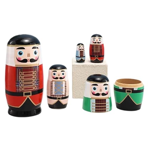 Babuschkas Für Kinder | Handgemachte Nussknacker Holzbild | Holzmodell Display Arbeitszimmer Wohnzimmer Schlafzimmer Feiertage Zentrum Babuschkas Für Kinder | Handgemachte Nussknacker Holzbild | Holzmodell Display Arbeitszimmer Wohnzimmer Schlafzimmer Feiertage Zentrum von Generic