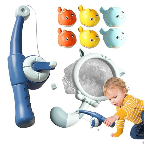 Baby-Angelspielzeug, Fischspielzeug für Kleinkinder, Interactive Boys Water Toy Children Bath Bath Game, frühes Lernen Fische spielen ein Angelspiel für Mädchen Baby-Angelspielzeug, Fischspielzeug für Kleinkinder, Interactive Boys Water Toy Children Bath Bath Game, frühes Lernen Fische spielen ein Angelspiel für Mädchen von Generic