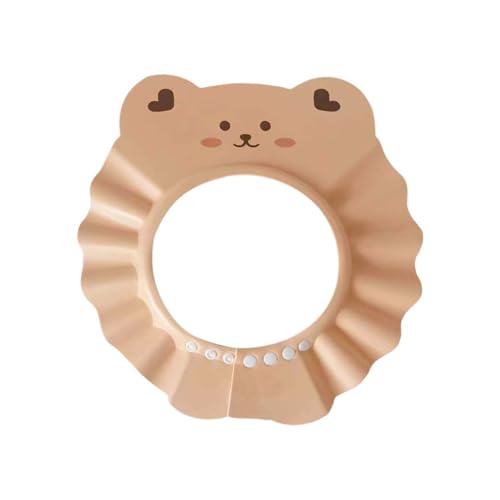 Baby-Badespielzeug für Kleinkinder, verstellbare, weiche TPE-Badekappe mit 4 Druckknöpfen, bequemes Wasserspiel für Kinder unter 7 Jahren BgP429 (Khaki, 30x30cm) von Generic
