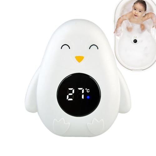 Baby-Badethermometer – präzise und sichere Wasserüberwachung, niedliches Badezubehör | Babybadewanne mit Temperaturalarm, Spielzeug in Form eines Mädchens und Jungen von Generic