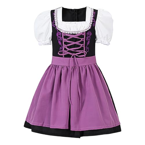 Baby Beer Festival Outfit Mädchen, Beer Festival-Kostüme, Kinder, Dirndl, Kinderkleid, Oktoberfest, Beer Festivalfür, Dirndlkostüm für 2 bis 12 Jahre, Oktoberfest, Karneval von Generic
