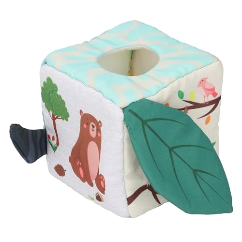 Baby-Feuchttuchbox-Spielzeug, Bunte Baby-Sensor-Taschentuchbox, Weiche Hand-Auge-Koordination für und Mädchen (Stil 2) von Generic