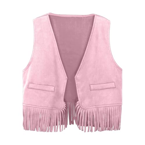Baby Jungen Mädchen Western Cowboy Cowgirl Weste Quaste Fransen Taille Mantel Top Party Kostüm Shirt Mit Wende Pailletten Mädchen Baby Jungen Mädchen Western Cowboy Cowgirl Weste Quaste Fransen Taille Mantel Top Party Kostüm Shirt Mit Wende Pailletten Mädchen von Generic