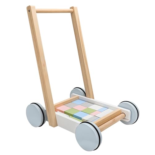Baby Learning Walker – Wooden Toddler Walker, Building Blöcke Lernspielzeug | Baaby Partler, Baby Spielzeug für 10 – 24 Monate, Walkeer aus sicherem Holz für Jungen und Mädchen Baby Learning Walker – Wooden Toddler Walker, Building Blöcke Lernspielzeug | Baaby Partler, Baby Spielzeug für 10 – 24 Monate, Walkeer aus sicherem Holz für Jungen und Mädchen von Generic