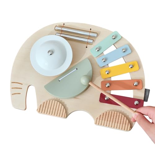 Baby Musical Elephant Toy Set - Musikspielzeug Für Kleinkinder | Pädagogisches Xylophon -Chime | Entwicklungspercussion Instrumente Für Mädchen Vorschuler -Kindergarten -Party Bevorzugt Geburts Baby Musical Elephant Toy Set - Musikspielzeug Für Kleinkinder | Pädagogisches Xylophon -Chime | Entwicklungspercussion Instrumente Für Mädchen Vorschuler -Kindergarten -Party Bevorzugt Geburts von Generic