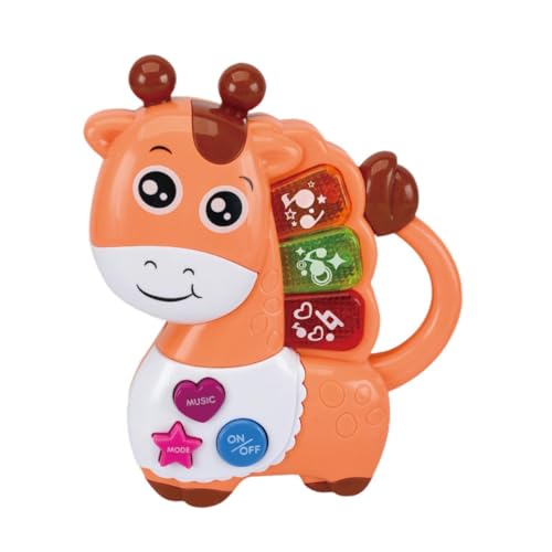Baby Musikspielzeug, Klaviermusik Spielzeug, Kleinkindspielzeug für 12–18 Monate, Weihnachtstier Baby Klaviermusikspielzeug für 1 Jährige, 6–12 Monate, Orange, REH Baby Musikspielzeug, Klaviermusik Spielzeug, Kleinkindspielzeug für 12–18 Monate, Weihnachtstier Baby Klaviermusikspielzeug für 1 Jährige, 6–12 Monate, Orange, REH von Generic