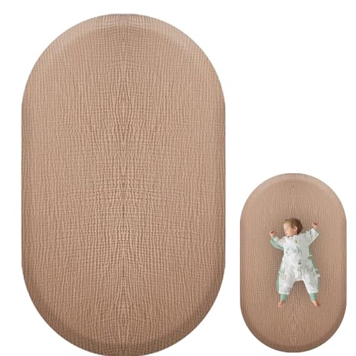 Baby-Musselin-Bettlaken – weiche und gemütliche Chiffon-Spannbettlaken für Kinderbett | neutrales Bettlaken für Kinderbett-Matratzen 82,9 x 42,9 x 9,9 cm | atmungsaktive und gemütliche Bettwäsche Baby-Musselin-Bettlaken – weiche und gemütliche Chiffon-Spannbettlaken für Kinderbett | neutrales Bettlaken für Kinderbett-Matratzen 82,9 x 42,9 x 9,9 cm | atmungsaktive und gemütliche Bettwäsche von Generic