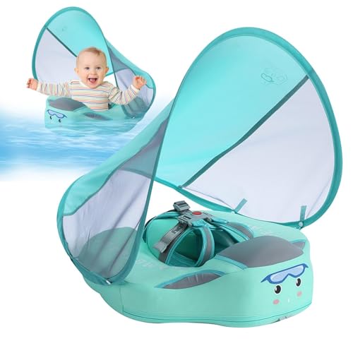 Baby Schwimmring Baldachin – Nicht Aufblasbarer Schwimmtrainer, Abnehmbarem Sonnendach Sicherer | Poolschwimmer Für Säuglinge Und Kleinkinder Monate, Kein Umdrehen, Schwimmbadzubehör Baby Schwimmring Baldachin – Nicht Aufblasbarer Schwimmtrainer, Abnehmbarem Sonnendach Sicherer | Poolschwimmer Für Säuglinge Und Kleinkinder Monate, Kein Umdrehen, Schwimmbadzubehör von Generic