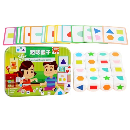 Baby Shape Sortierspielzeug Holzform Sortierer Spielzeug - Baby Shape Sortierer aus Fidget Dice mit Box | Entwicklungsspielzeug für Heimbenutzer, professionelle Benutzer, Hrsg von Generic