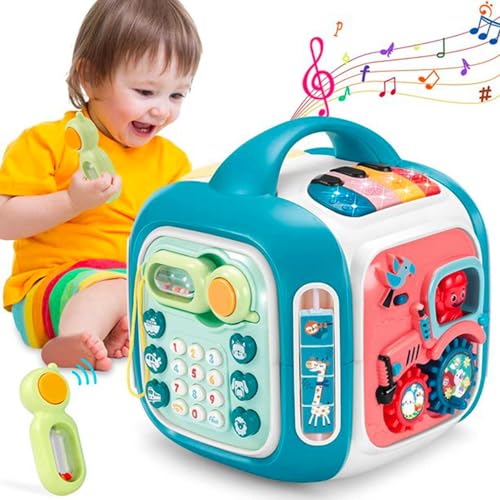 Baby-Spielzeug,Bausteinspielzeug,Musikspielzeug,Montessori-Frühbildungs, Babyrassel, Babyspielzeug für Babys Kinder,Neugeborenes Junge Mädchen Kinder Geschenk (A) von Generic