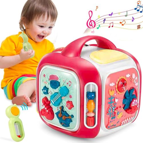 Baby-Spielzeug,Bausteinspielzeug,Musikspielzeug,Montessori-Frühbildungs, Babyrassel, Babyspielzeug für Babys Kinder,Neugeborenes Junge Mädchen Kinder Geschenk (B) von Generic