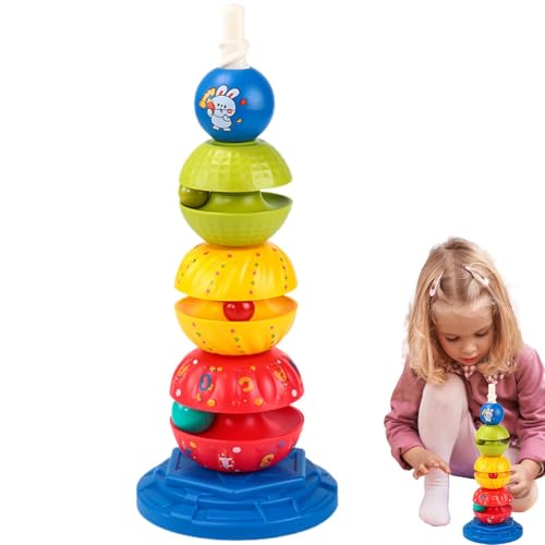 Baby Stapelspielzeug, Regenbogenturm Stapelspielzeug, Rainbow Tower Interactive Blocks Toys Balance Game, Spaß Lernspiel Lernspielzeug Spielbaum für Mädchen P Baby Stapelspielzeug, Regenbogenturm Stapelspielzeug, Rainbow Tower Interactive Blocks Toys Balance Game, Spaß Lernspiel Lernspielzeug Spielbaum für Mädchen P von Generic