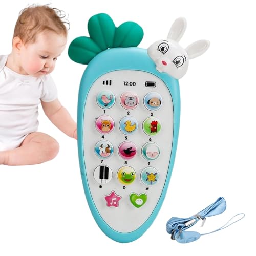 Baby Telefon Spielzeug - Karotte Zelle mit und Musik, Kinder und lernen Fälschung für Babys, Vorschulgeburtstag Mädchen Junge 6 Monate+ von Generic