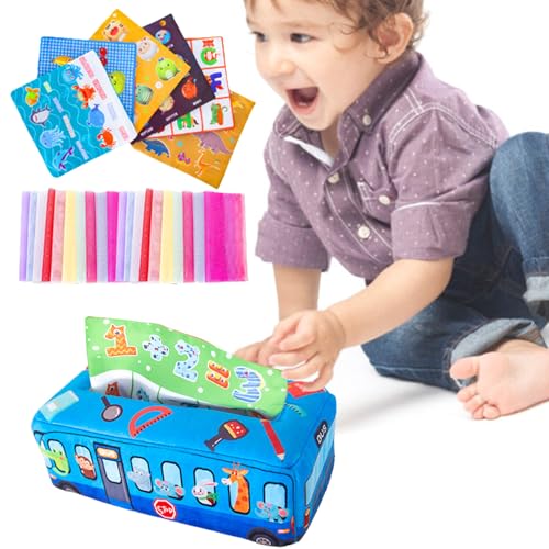 Baby-Tissue-Box-Spielzeug - Babyspielzeug, Lernspielzeug, -Spielzeug Für Babys Und Kleinkinder | 0-36 Monate, Entwicklungsspielzeug, Pädagogisches Manipulatives Vorschul-Le Baby-Tissue-Box-Spielzeug - Babyspielzeug, Lernspielzeug, -Spielzeug Für Babys Und Kleinkinder | 0-36 Monate, Entwicklungsspielzeug, Pädagogisches Manipulatives Vorschul-Le von Generic