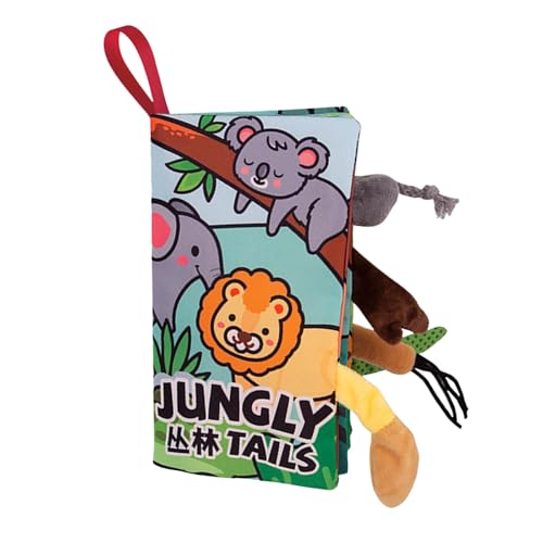 Babybücher 0–6 Monate, Knisterbücher für Babys und zum Fühlen, sensorisches Stoffbuch, 4–8 Monate, Bauchspielzeug, Babyspielzeug für Neugeborene, 4 Seiten HYw787 (C, One Size) von Generic