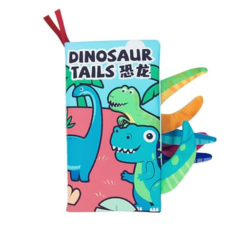 Babybücher 0–6 Monate, Knisterbücher für Babys und zum Fühlen, sensorisches Stoffbuch, 4–8 Monate, Bauchspielzeug, Babyspielzeug für Neugeborene, 4 Seiten HYw787 (D, One Size) von Generic