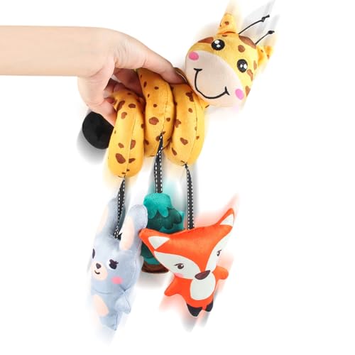 Babyspielzeug Für Kinderwagen | Hochkontrast Sinnesplüschtier Mit Glöckchen - Leichtes Interaktives Frühförderspielzeug Für Kleinkinder Und Mädchen Babyspielzeug Für Kinderwagen | Hochkontrast Sinnesplüschtier Mit Glöckchen - Leichtes Interaktives Frühförderspielzeug Für Kleinkinder Und Mädchen von Generic