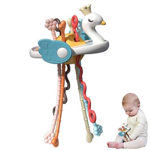 Babyspielzeug - süße Schwan -sensorische Spielzeuge | Saitenspielzeug ziehen | Tragbares pädagogisches Kleinkindspielzeug für 6-12 Monate alte Kinder Kleinkind Babys Babyspielzeug - süße Schwan -sensorische Spielzeuge | Saitenspielzeug ziehen | Tragbares pädagogisches Kleinkindspielzeug für 6-12 Monate alte Kinder Kleinkind Babys von Generic