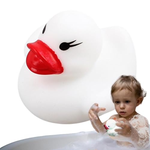 Bade-Gummi-Enten,Gummi-Enten für die Badewanne - LED wasserdichtes Tier-Badespielzeug,Multifunktionales tragbares Entenspielzeug, Kinderduschspielzeug für Jungen und Mädchen von Generic
